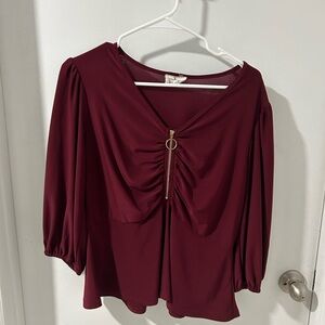 Maroon Top Size L